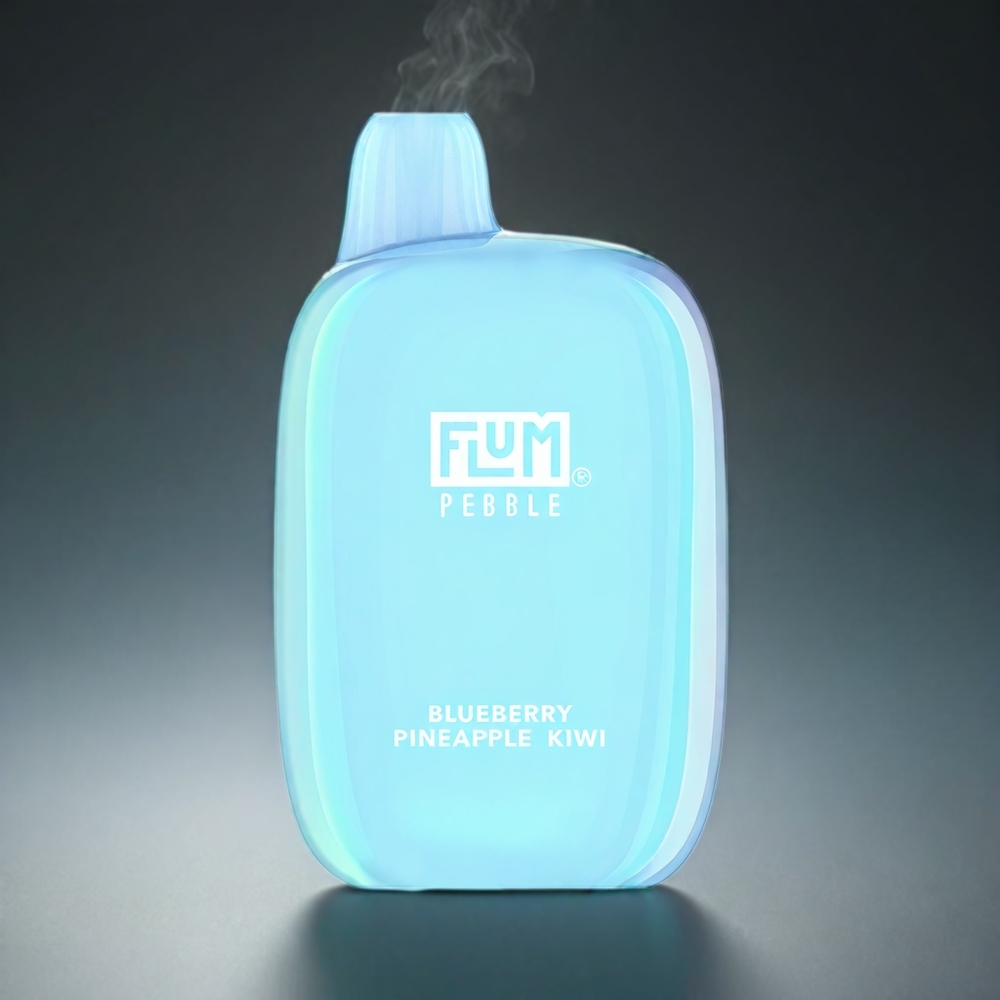 Flum Pebble 6000 Norge Engros – Blåbær Ananas Kiwi – 10ml 5% Nikotin – 500mAh Type-C Ladbar – Mesh Coil