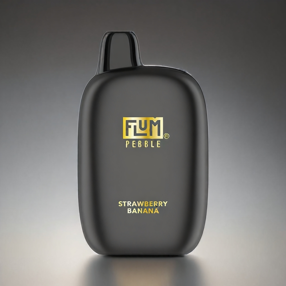 Flum Pebble 6000 Norge Engros – Jordbær og Banan – 10ml / 5% Nikotin – 500mAh Batteri – Mesh Coil – Type-C Lading