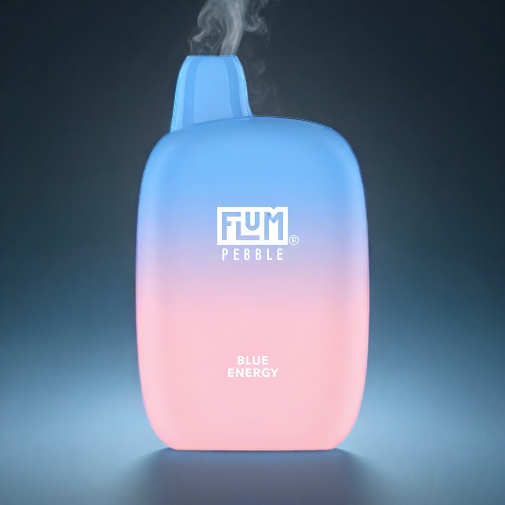 Flum Pebble 6000 Puffs Norge Engros – Blå Energi – 10ml / 5% Nikotin – 500mAh – Mesh Coil – Type-C Lading