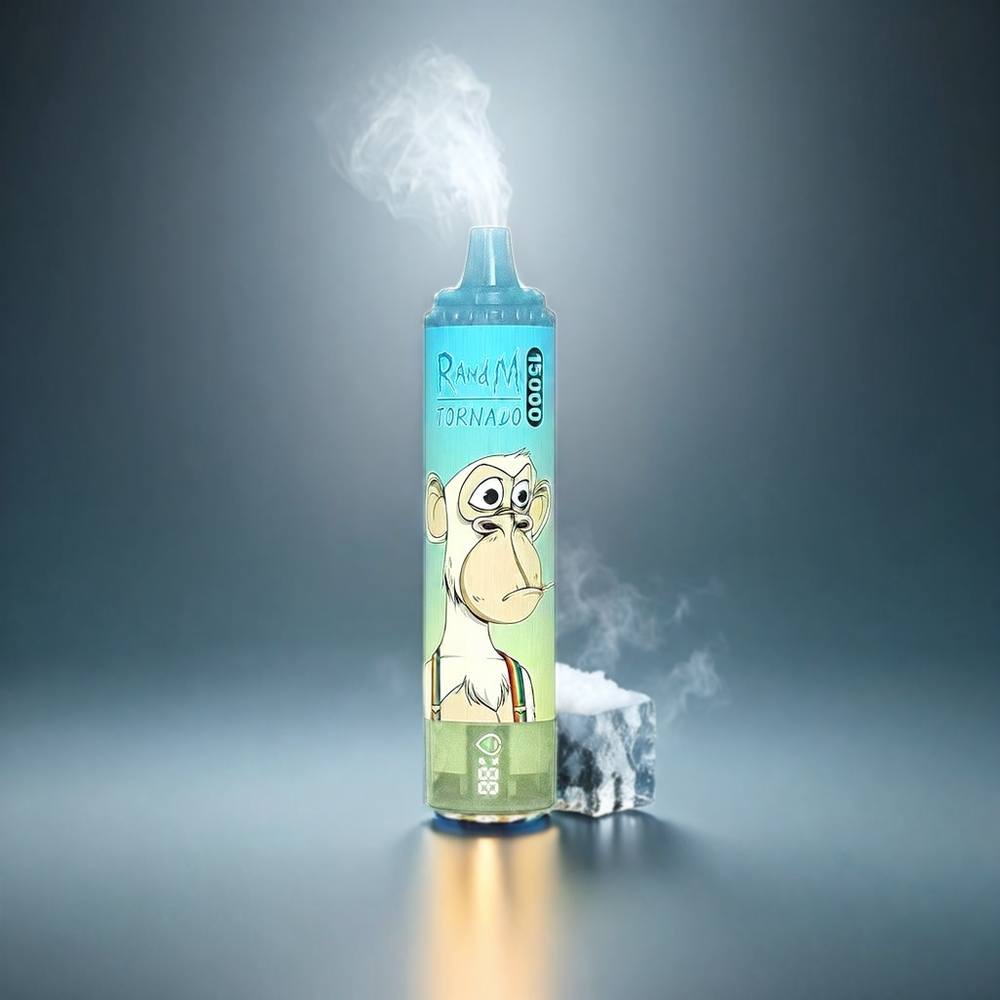 Fumot RandM Tornado 15000 Puffs Norge Engros – 25ml Væske, 850mAh Batteri, Type-C Ladning, LCD Skjerm, 0.9 Ohm Mesh Coil