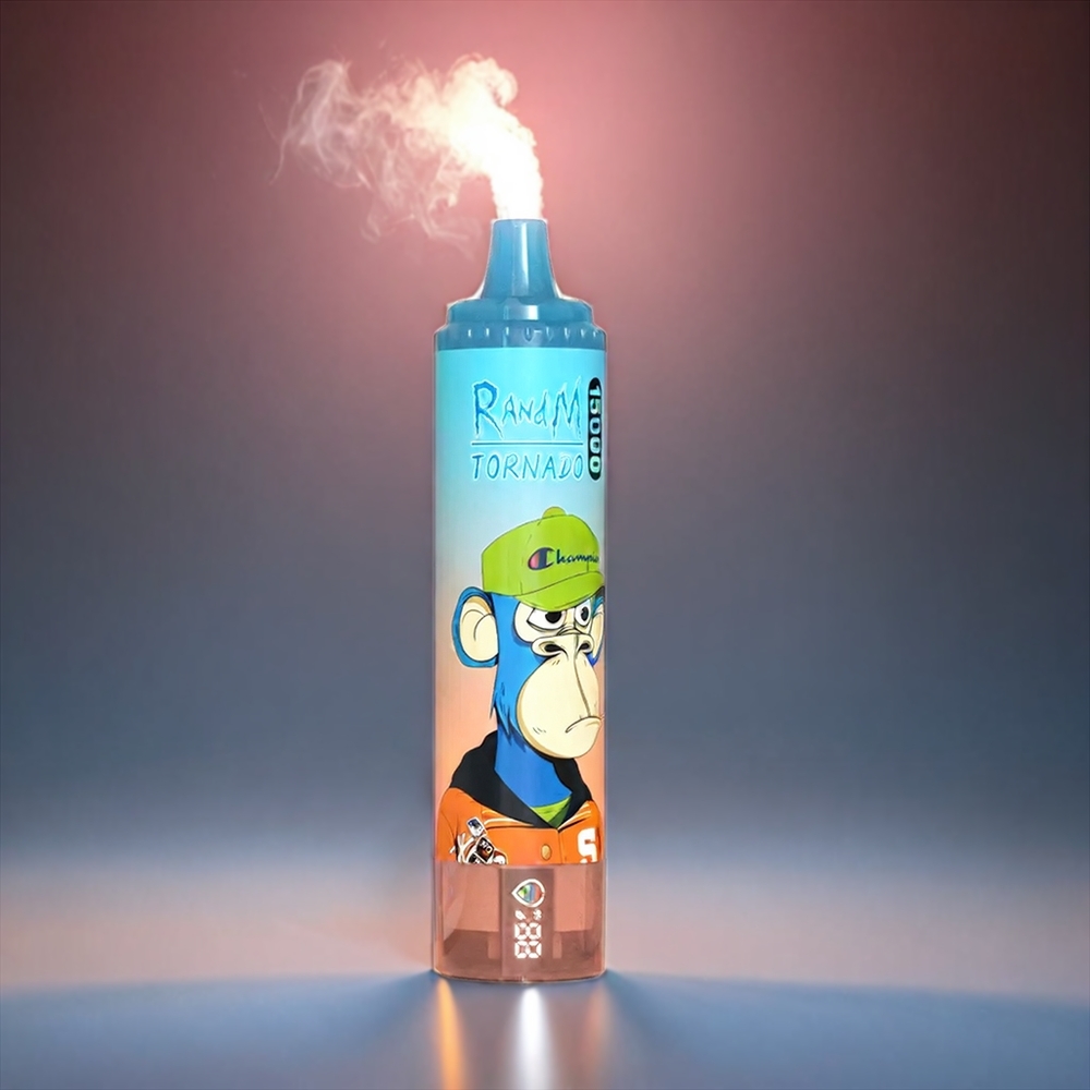 Fumot RandM Tornado 15000 Puffs Norge Engros med 25ml Kapasitet, 850mAh Batteri og 0,9 Ohm Mesh Coil - Kirsebær Kola