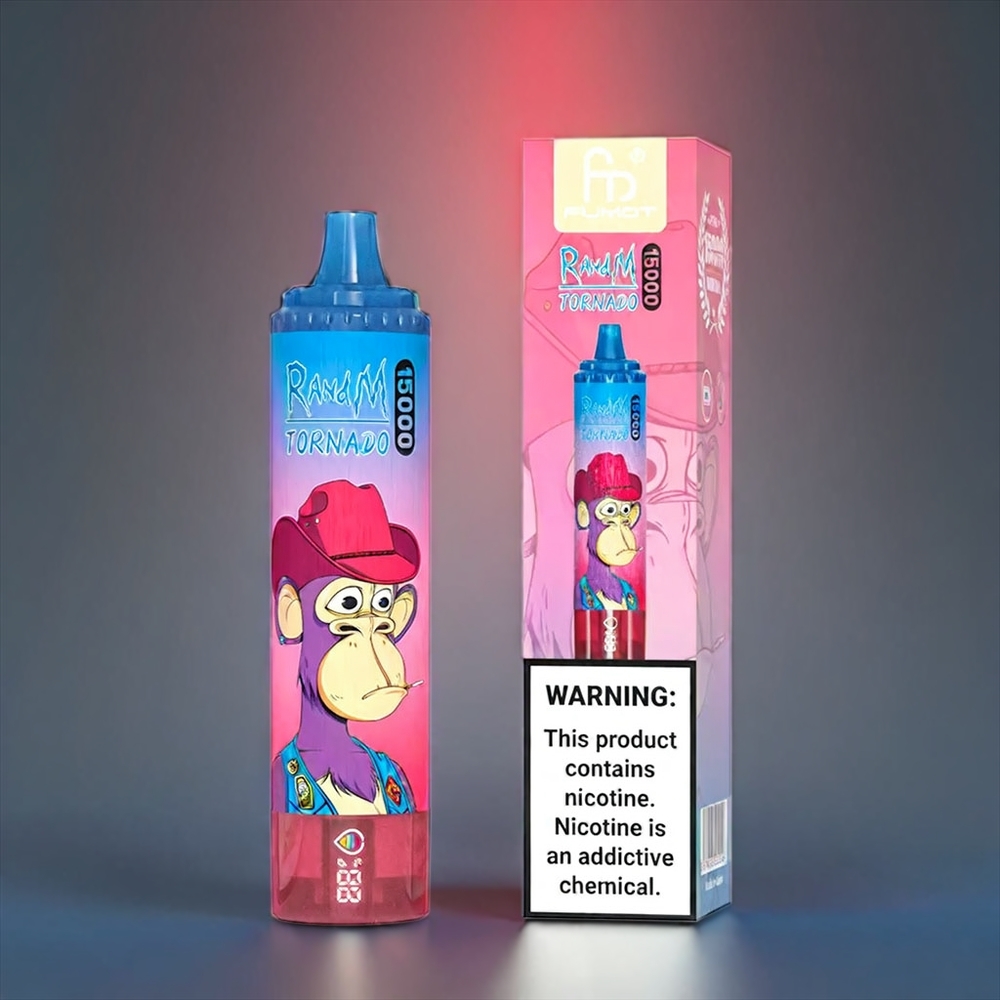 Fumot RandM Tornado 15000 Puffs Norge engros – 25ml Blandet Bær – 850mAh Type-C – 0.9 Ohm Mesh Coil