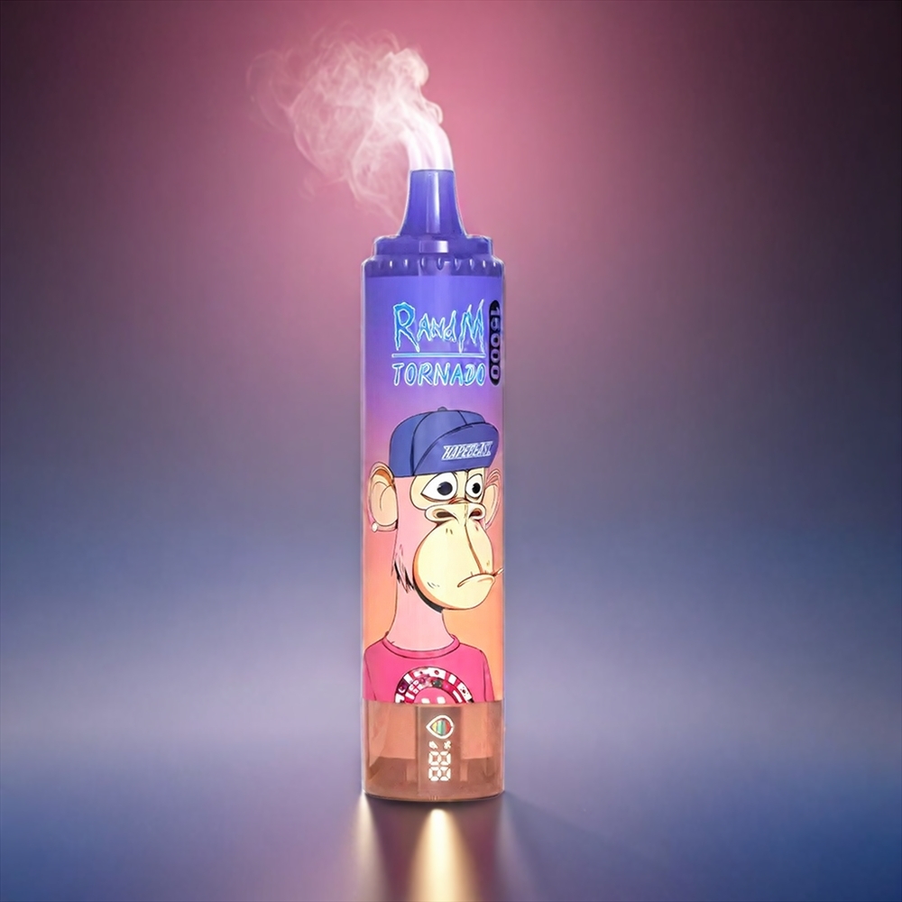 Fumot RandM Tornado 15000 Puffs Norge engros - Blåbær/Kirsebær/Tranebær - 25ml, 850mAh, 0.9 Ohm Mesh Coil, Type-C