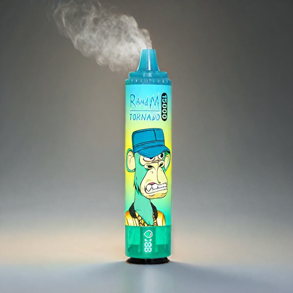 Fumot RandM Tornado 15000 Puffs Norge engros Vape med 25ml kapasitet, 850mAh batteri og Type-C lading – Kiwi, Pasjonsfrukt og Guava