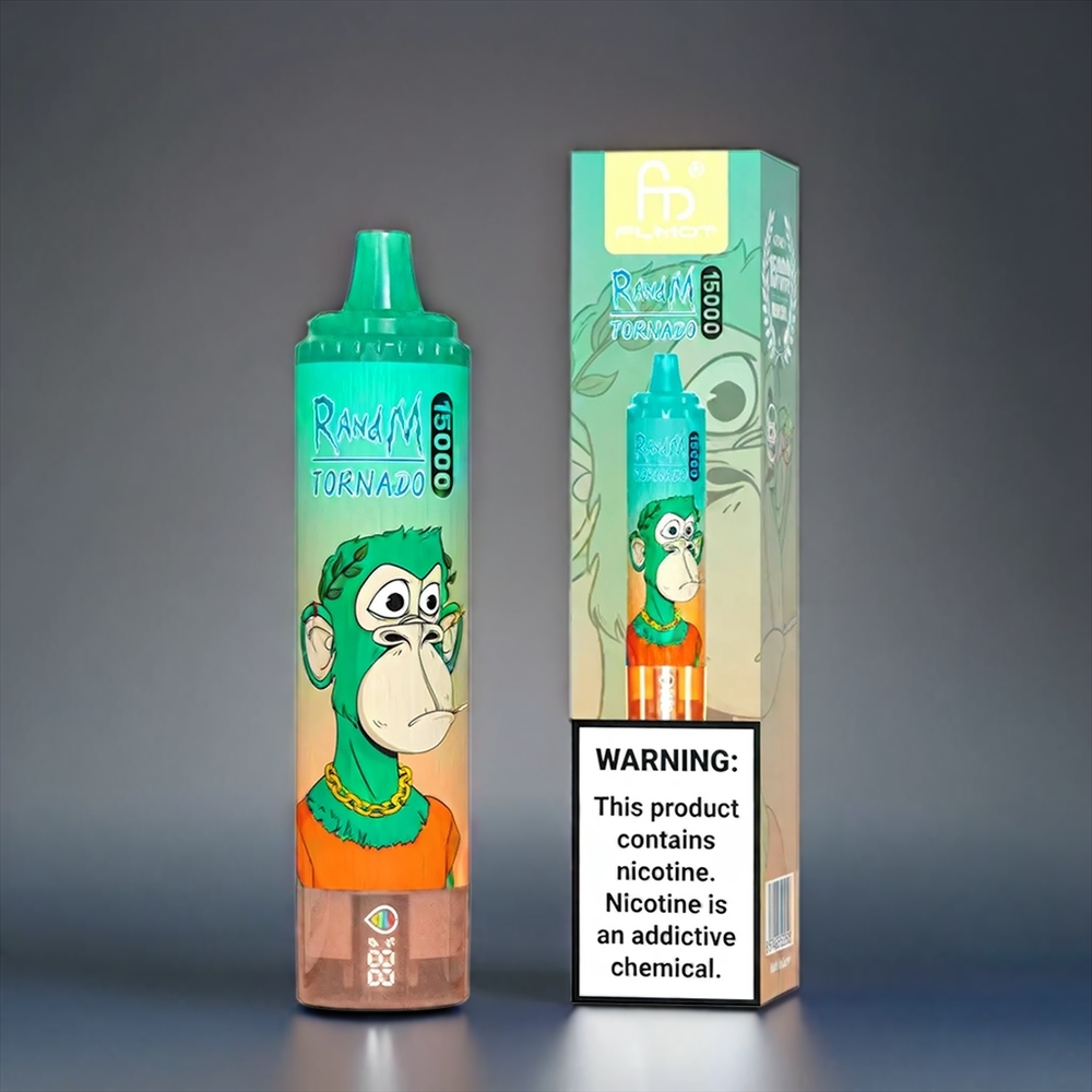 Fumot Randm Tornado 15000 Puffs Norge Engros Vape Triple Bær med 25ml Kapasitet og 850mAh Battery