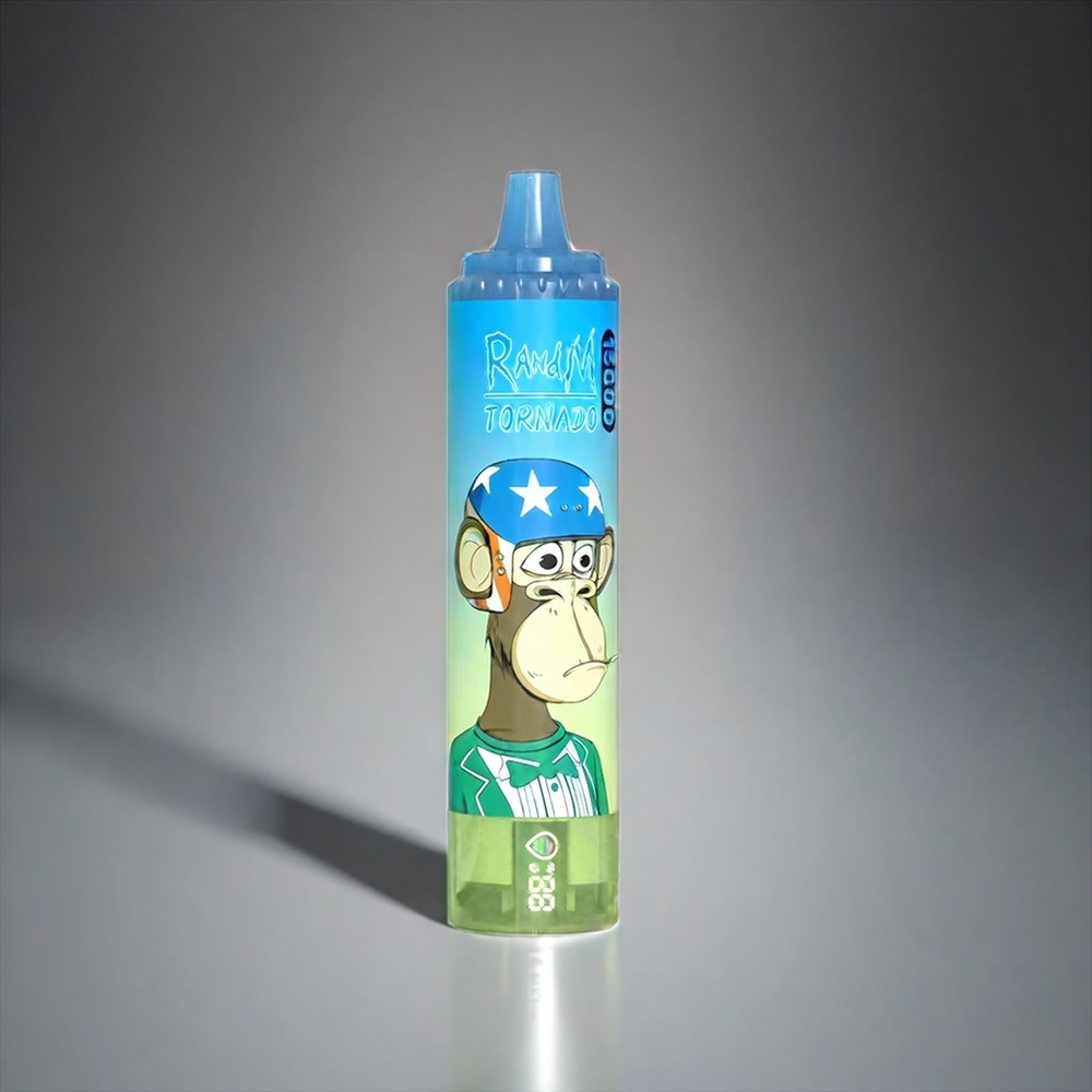 Fumot Randm Tornado 15000 Puffs Norge engros Vape Gummy Bear 25ml 850mAh Type-C LCD Skjerm