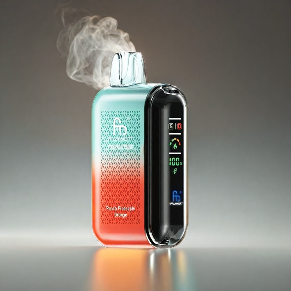 Fumot Tornado 20000 Puffs Norge Engros – 20ml E-liquid, 850mAh Batteri, Dual Mesh Coil, Peach Pineapple Orange