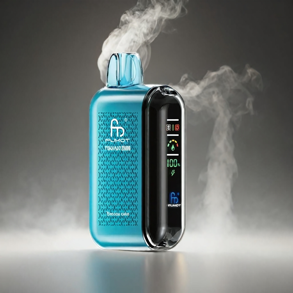 Fumot Tornado 20000 Puffs Norge Engros med Banankake, Dual Mesh Coil, 20ml E-liquid, 850mAh Batteri