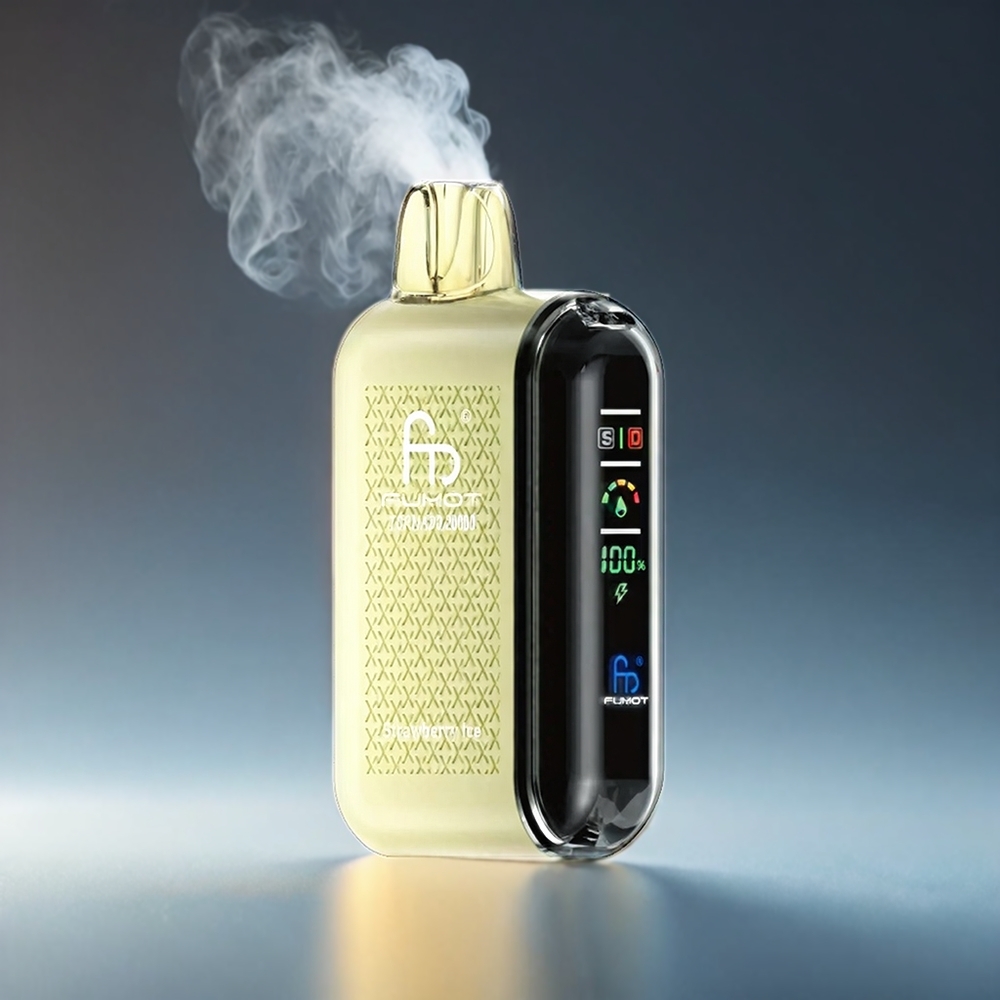 Fumot Tornado 20000 Puffs Norge Engros med Jordbæris, Smart Display og 850mAh Batteri