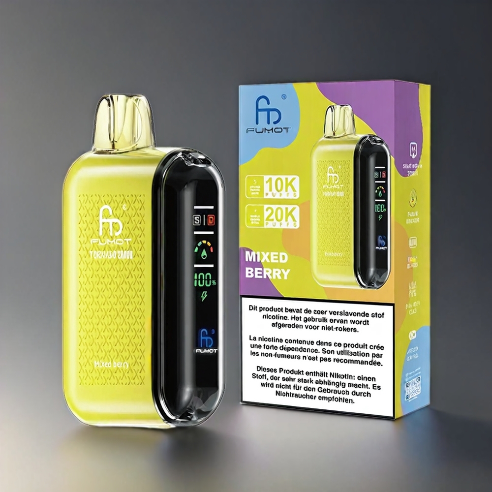 Fumot Tornado Norge Engros 20000 Puffs 20ml E-liquid 850mAh Mixed Berry