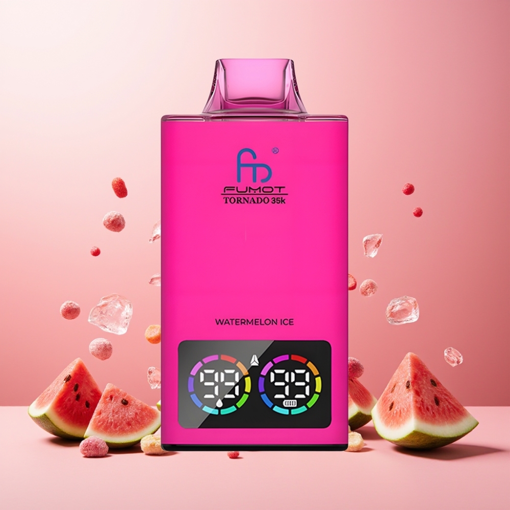 Fumot Tornado 35K Vape til engangsbruk Norge Engros – Vannmelon Is med 15ml E-juice, 700 MAH Batteri & USB-C Lading