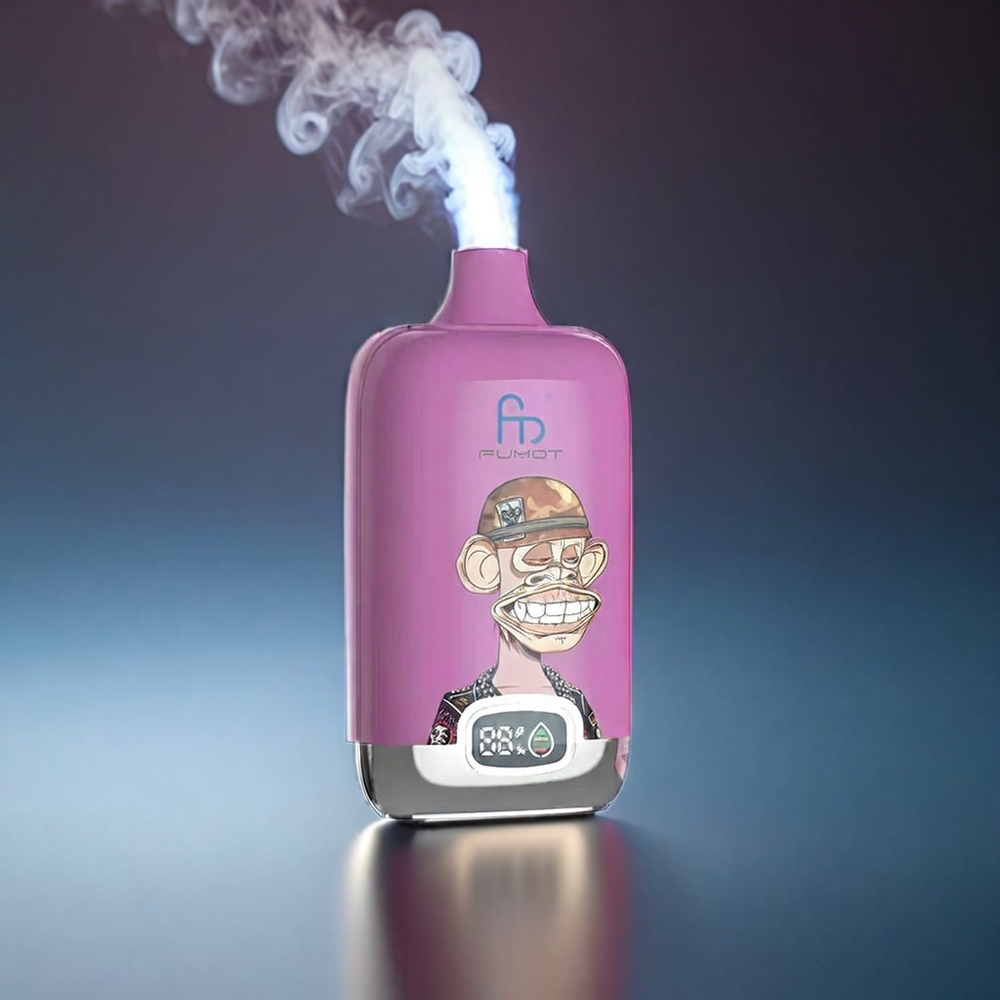 Fumot Tornado Digital Box 12000 Puffs Norge Engros – 20ml E-Liquid, 550mAh, Type-C, Blåsur Bringebær