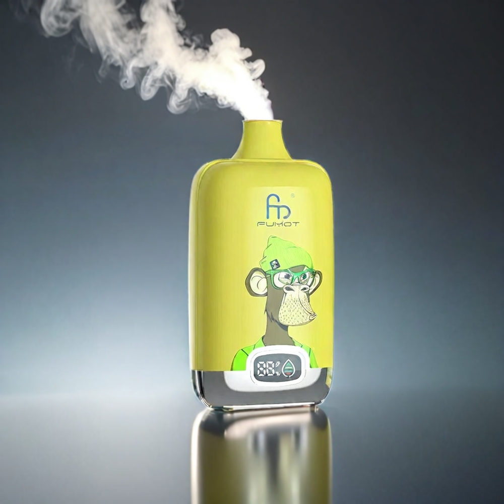 Fumot Tornado Digital Box 12000 Puffs Norge Engros Vape Bær Lemonade med 20ml E-Liquid, Mesh Coil og Type-C Lading