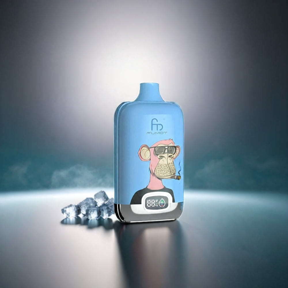 Fumot Tornado Digital Box 12000 Puffs Norge Engros Vape Drueis med 20ml E-Liquid, 550mAh Batteri og Type-C Lading