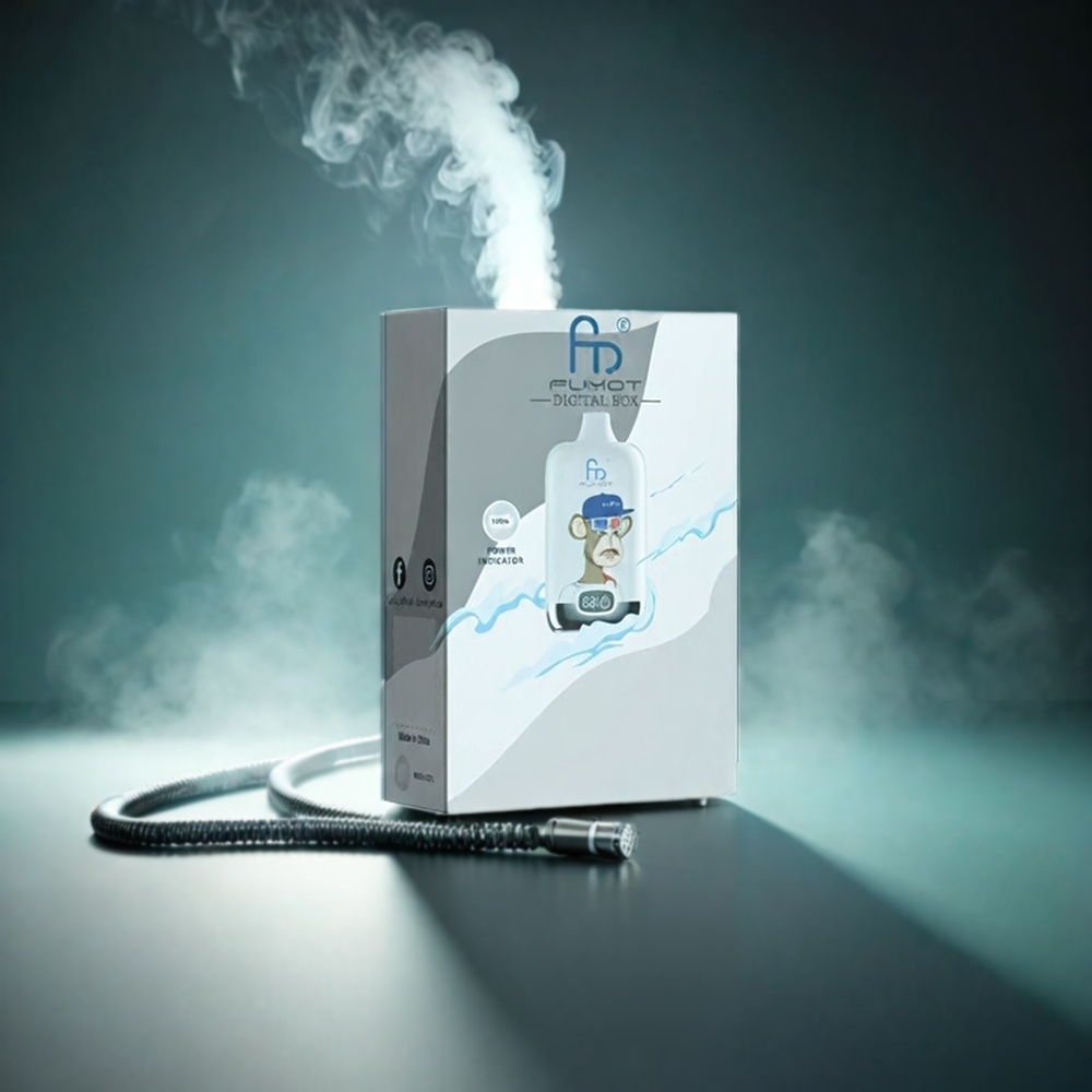 Fumot Tornado Digital Box 12000 Puffs Norge Engros Vape Kjølig Mynte med 20ml E-Liquid og Type-C Lading