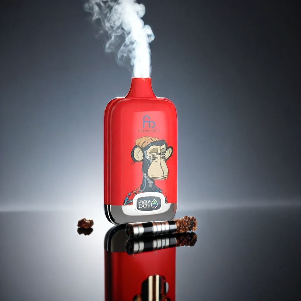 Fumot Tornado Digital Box 12000 Puffs Norge Engros med 20ml E-Liquid, Type-C Lading og 550mAh Batteri – Kirsebær