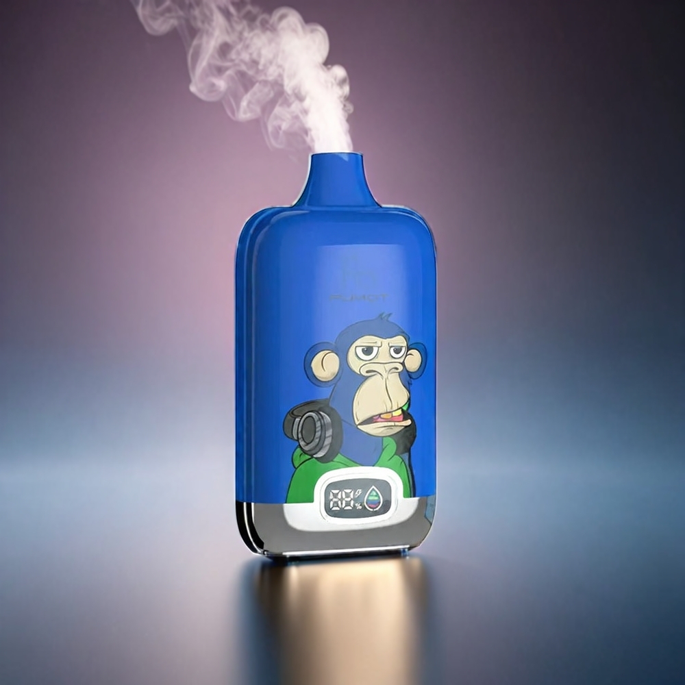 Fumot Tornado Digital Box 12000 Puffs Norge engros – Blåbær og Bringebær – 20ml E-Liquide, Type-C-lading, 550mAh batteri, MTL