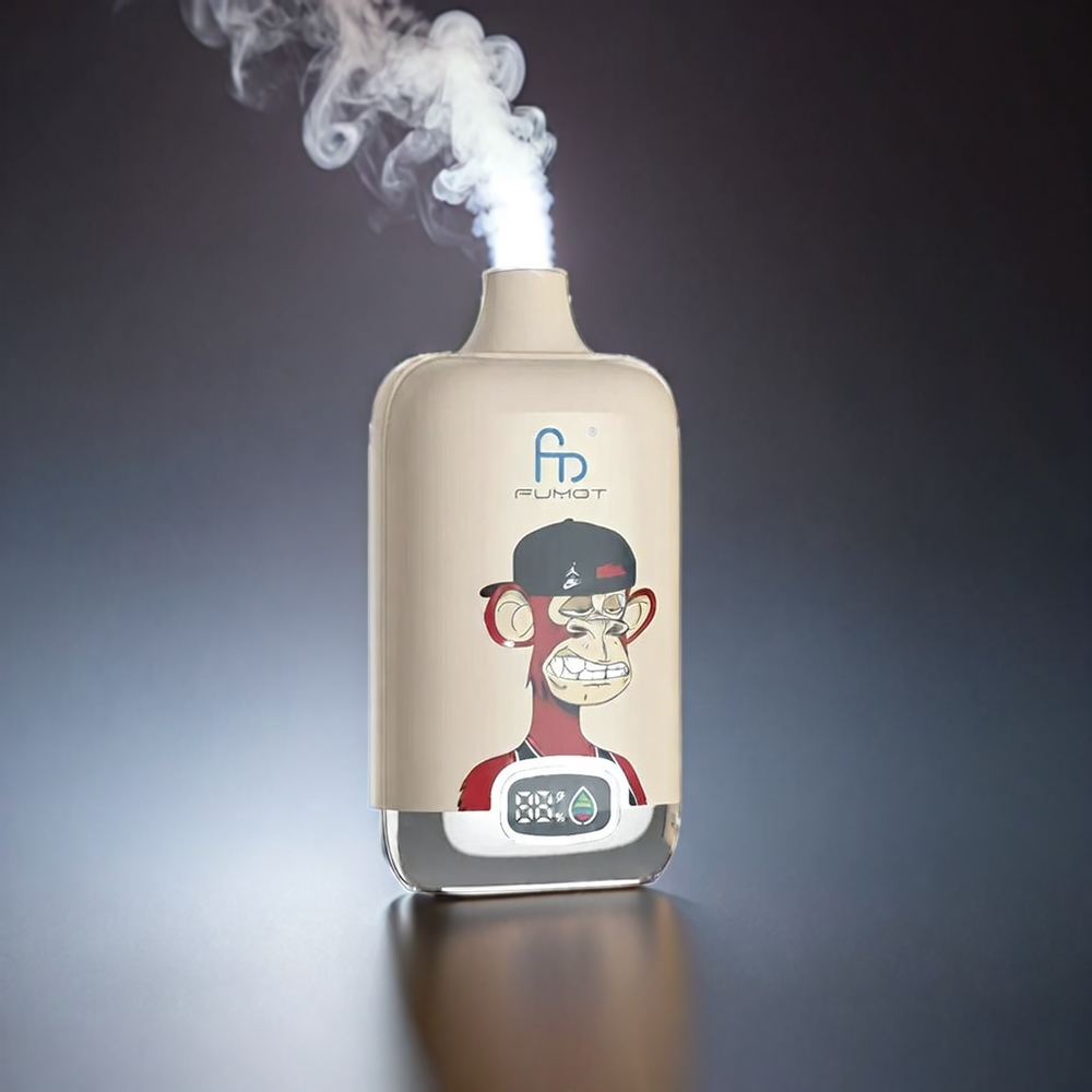 Fumot Tornado Digital Box 12000 Puffs Norge engros med 20ml E-Liquid, 550mAh batteri og type-C-lading – Kirsebær og Bær
