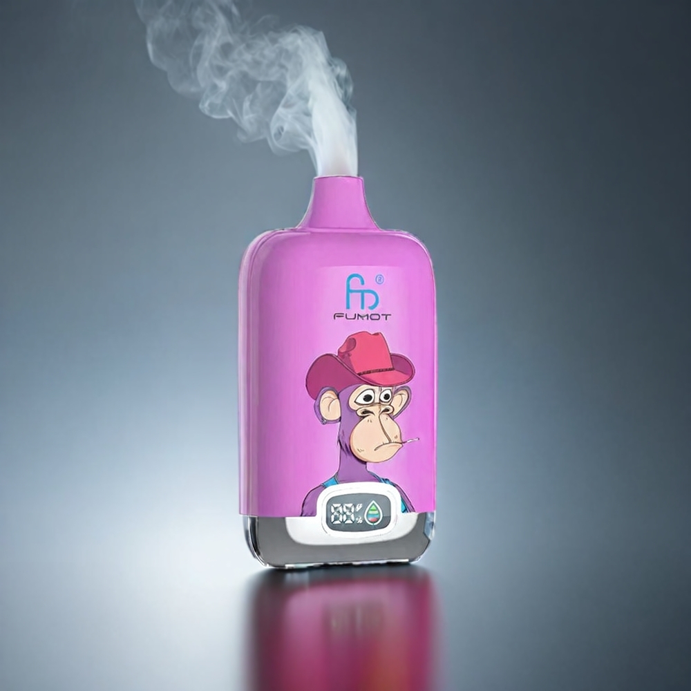 Fumot Tornado Digital Box 12000 Puffs Norge engros med 20ml E-Liquid, Mesh Coil og Type-C Lading – Draktfrukt Is
