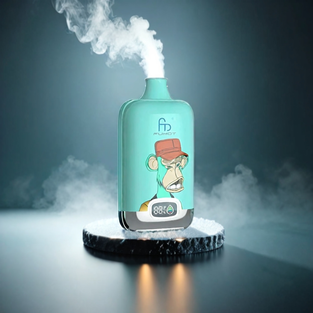 Fumot Tornado Digital Box Norge Engros 12000 Puffs 20ml E-Liquid 550mAh Type-C Lush Is