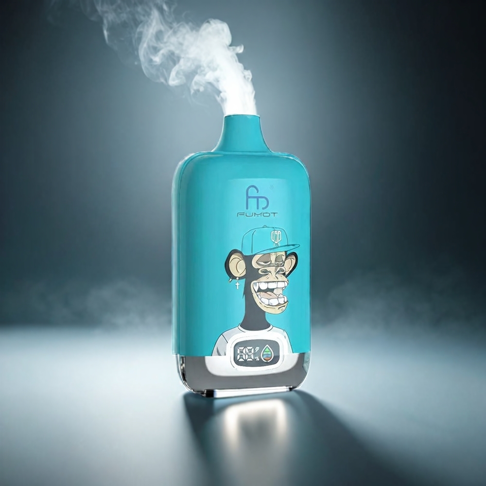 Fumot Tornado Digital Box Norge Engros 12000 Puffs 20ml E-Liquid 550mAh Type-C MTL Svart Is