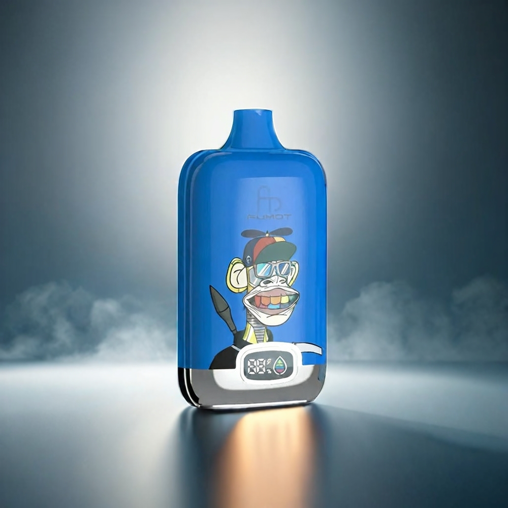 Fumot Tornado Digital Box Norge Engros 12000 Puffs Vape Ispop med 20ml E-Liquid, Mesh Coil og Type-C Lading