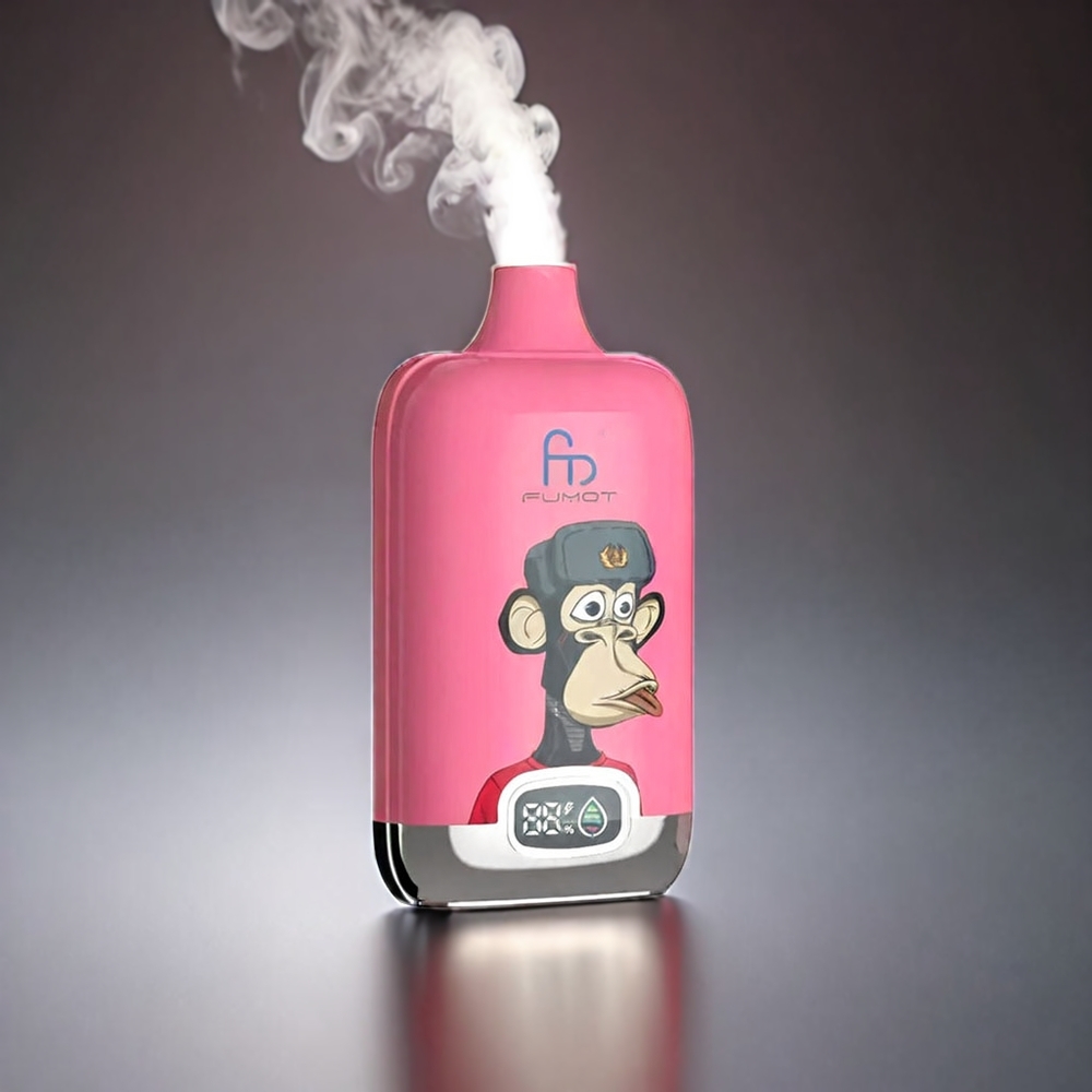 Fumot Tornado Digital Box Norge Engros 12000 Puffs Vape Jordbær Donut 20ml MESH Coil Type-C Lading 550mAh