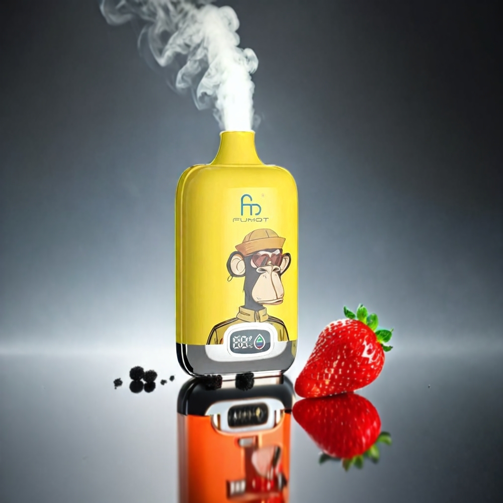 Fumot Tornado Digital Box Norge Engros 12000 Puffs Vape Jordbær Vannmelon – 20ml E-Liquid, 550mAh, Type-C, MTL