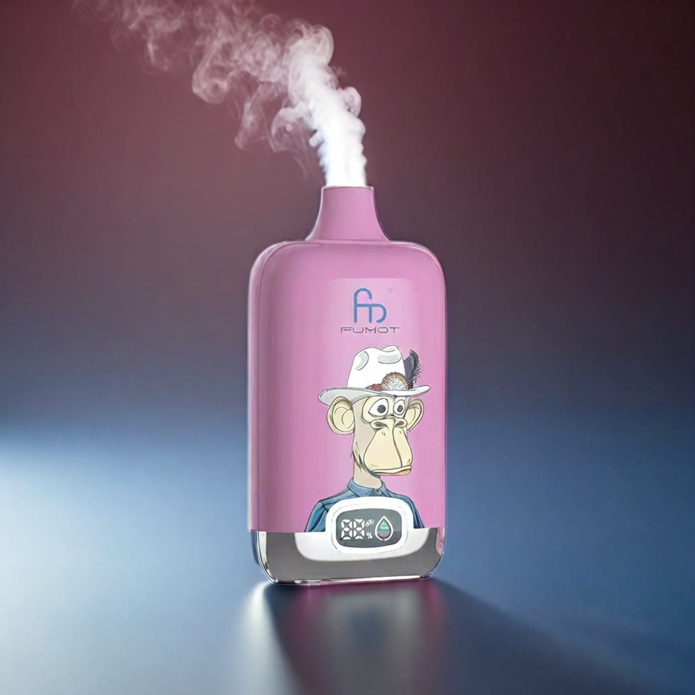 Fumot Tornado Digital Box Norge engros – 12000 Puffs, 20ml E-Liquid, 550mAh, Type-C, Blåbær Kirsebær Tranebær