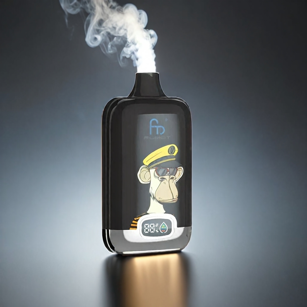Fumot Tornado Digital Box Norge engros 12000 Puffs 20ml E-Liquid 550mAh Type-C Blandede Bær Vape
