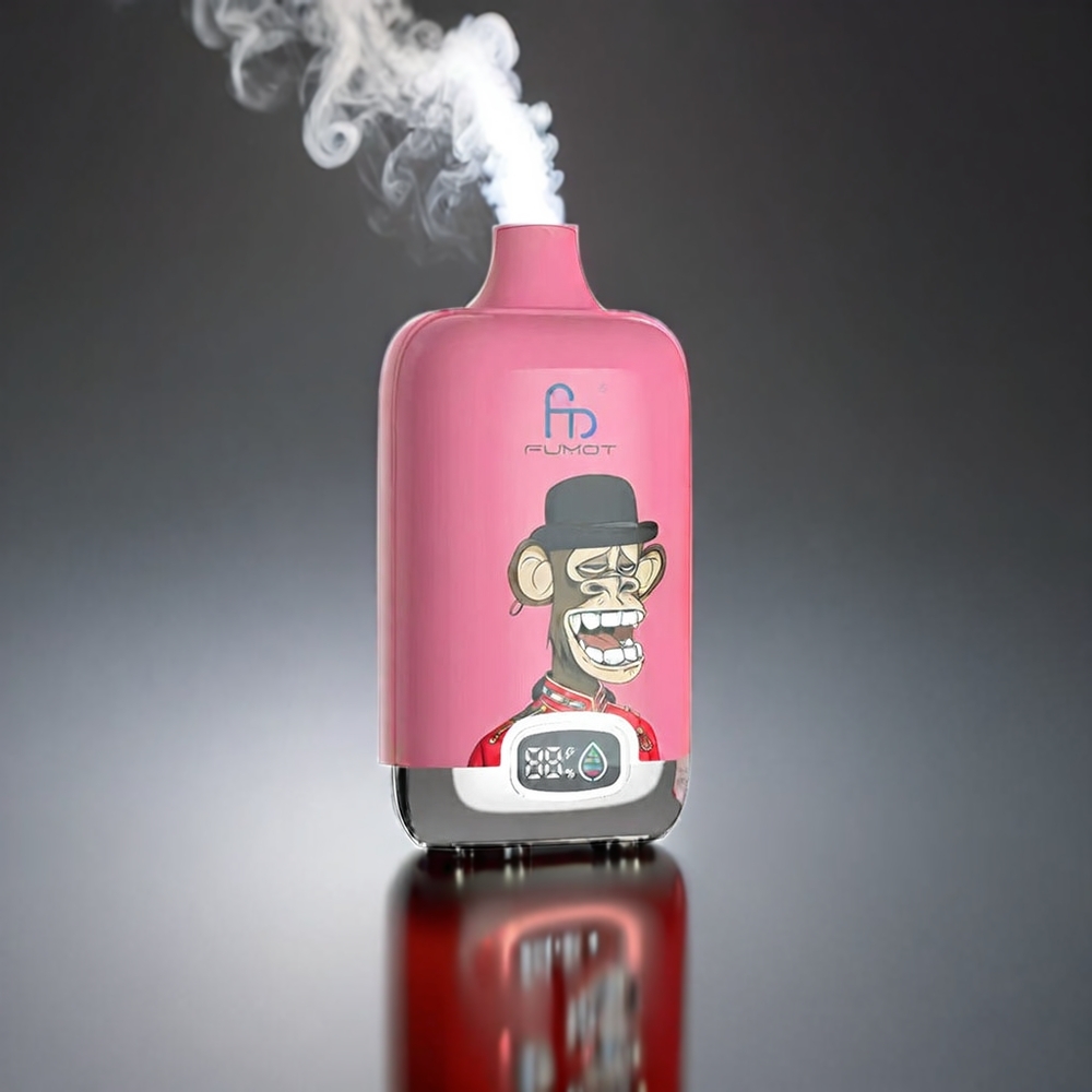 Fumot Tornado Digital Box Norge engros 12000 Puffs 20ml Type-C Lade Jordbær Granateple MTL
