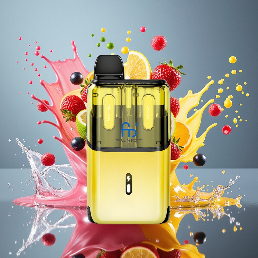 Fumot Ultra T32000 Engangs Vape Norge Engros – 32000 puff, 800mAh batteri, 24ml e-væske, Type-C lading – Klar Drøm & Regnbue Godteri