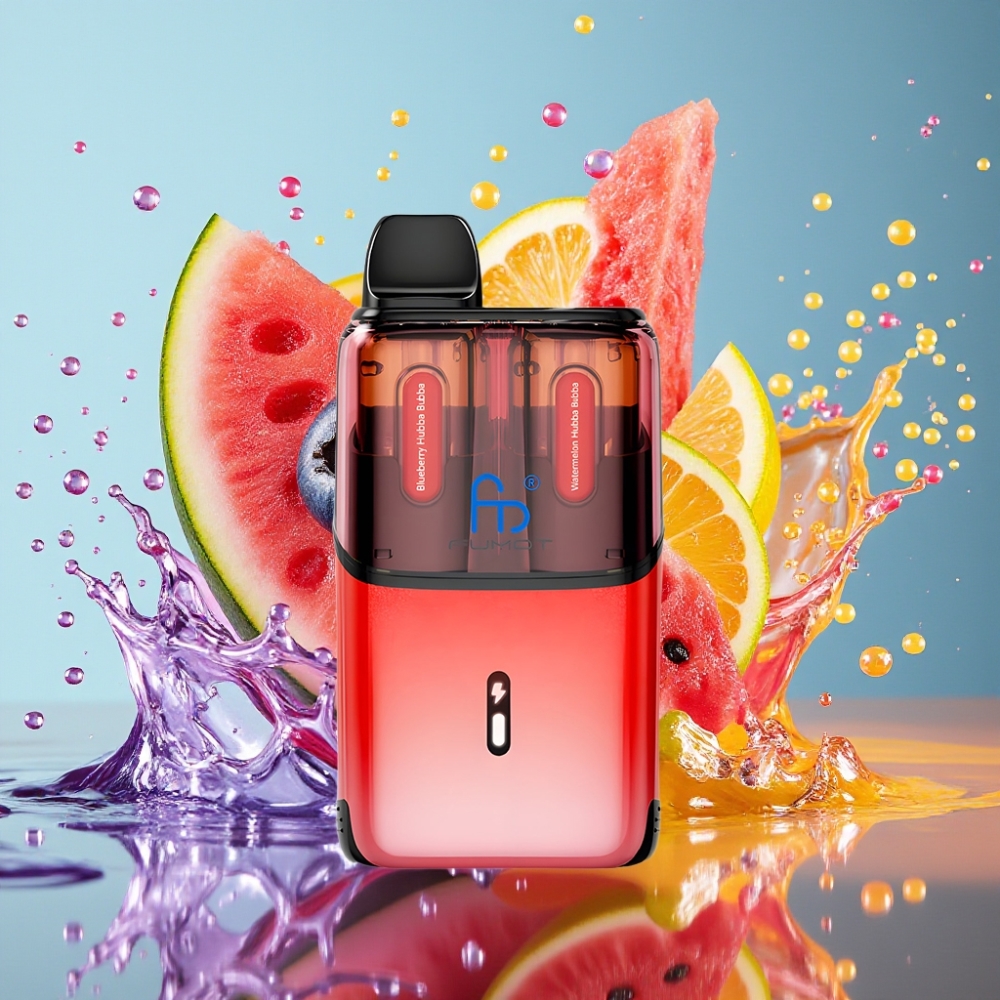 Fumot Ultra T32000 Norge Engros Engangs Vape – Blåbær Hubba Bubba & Vannmelon Hubba Bubba – 32000 Puff, 800mAh Batteri, Type-C Lading, 20mg Nikotin
