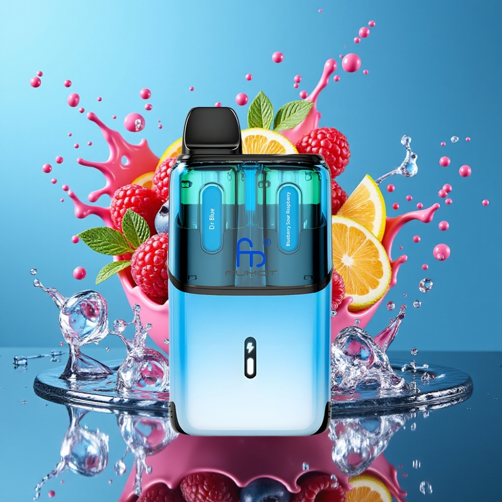 Fumot Ultra T32000 Norge Engros Engangs Vape – Drømme Blå & Blåbær Sur Bringebær – 32000 Puff, 800mAh, Type-C Lading, 20mg Nikotin