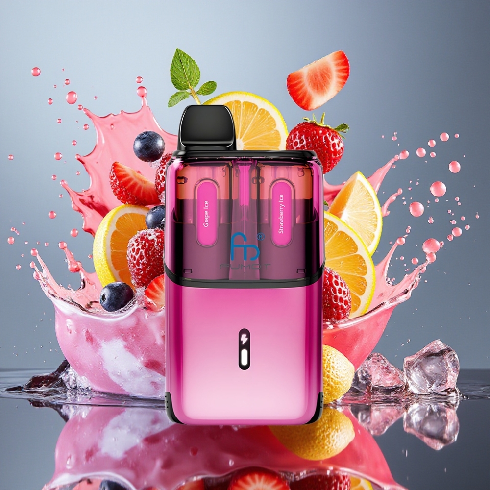 Fumot Ultra T32000 Norge Engros Engangs Vape Drupeis & Jordbæris 32000 puff 800mAh Type-C Lading