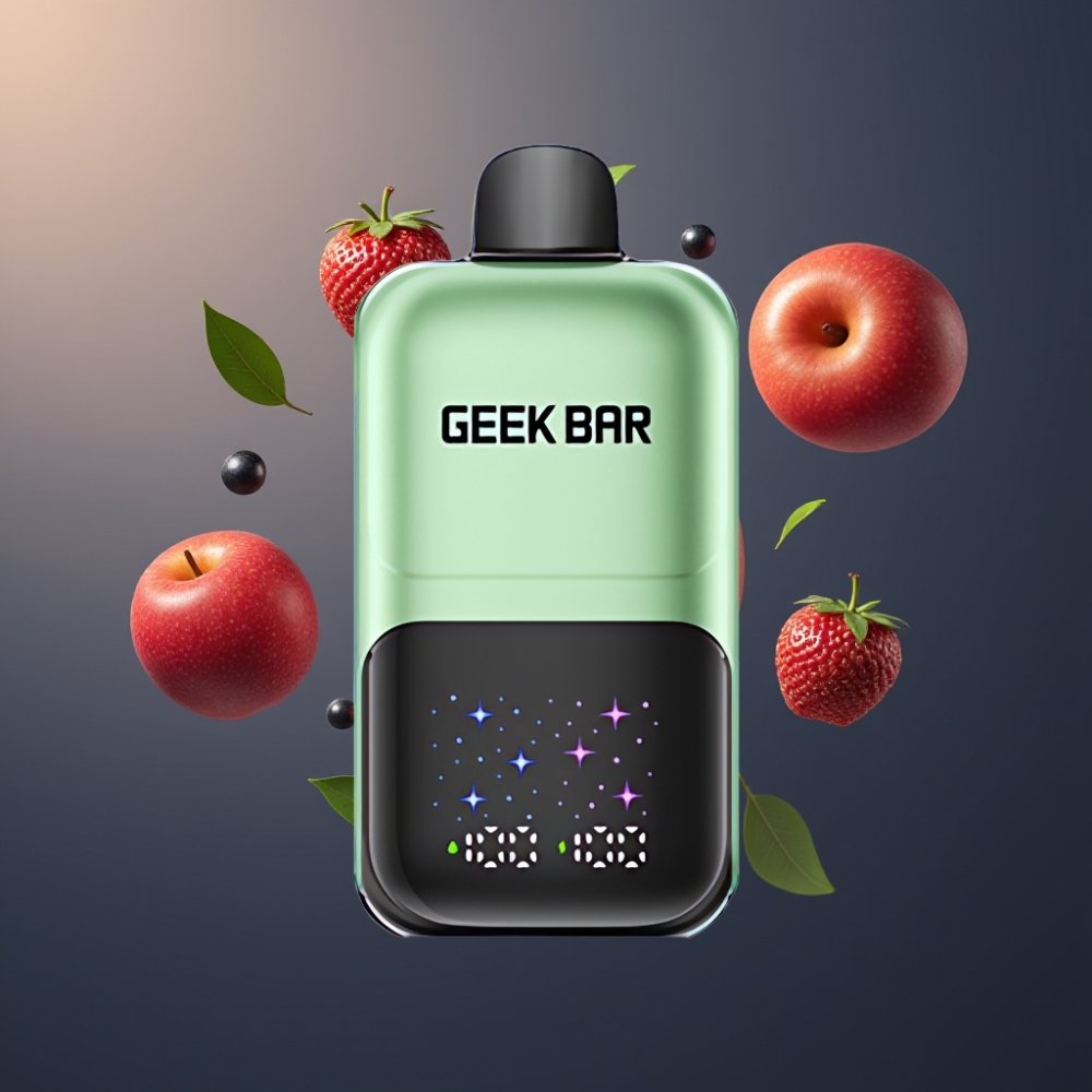 GEEKBAR 2GO Norge Engros 20mL Dual Tank 50000 Puffs Justerbar Smak/Kjøling 5% Nikotinsalt Ladeskjerm MTL