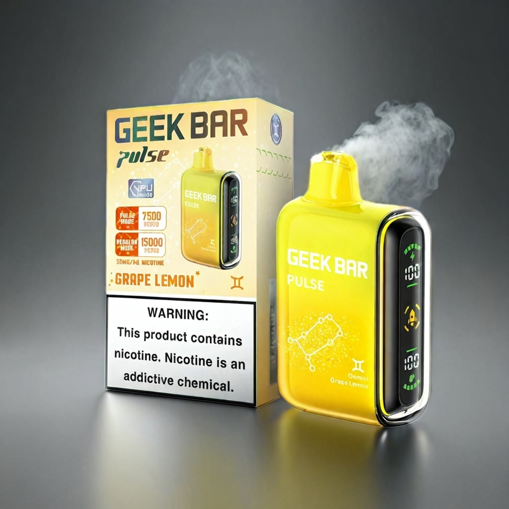 Geek Bar Pulse 15000 Puffs Norge Engros – 16ML, 5% Nikotin, Justerbar Luftstrøm, USB Type-C