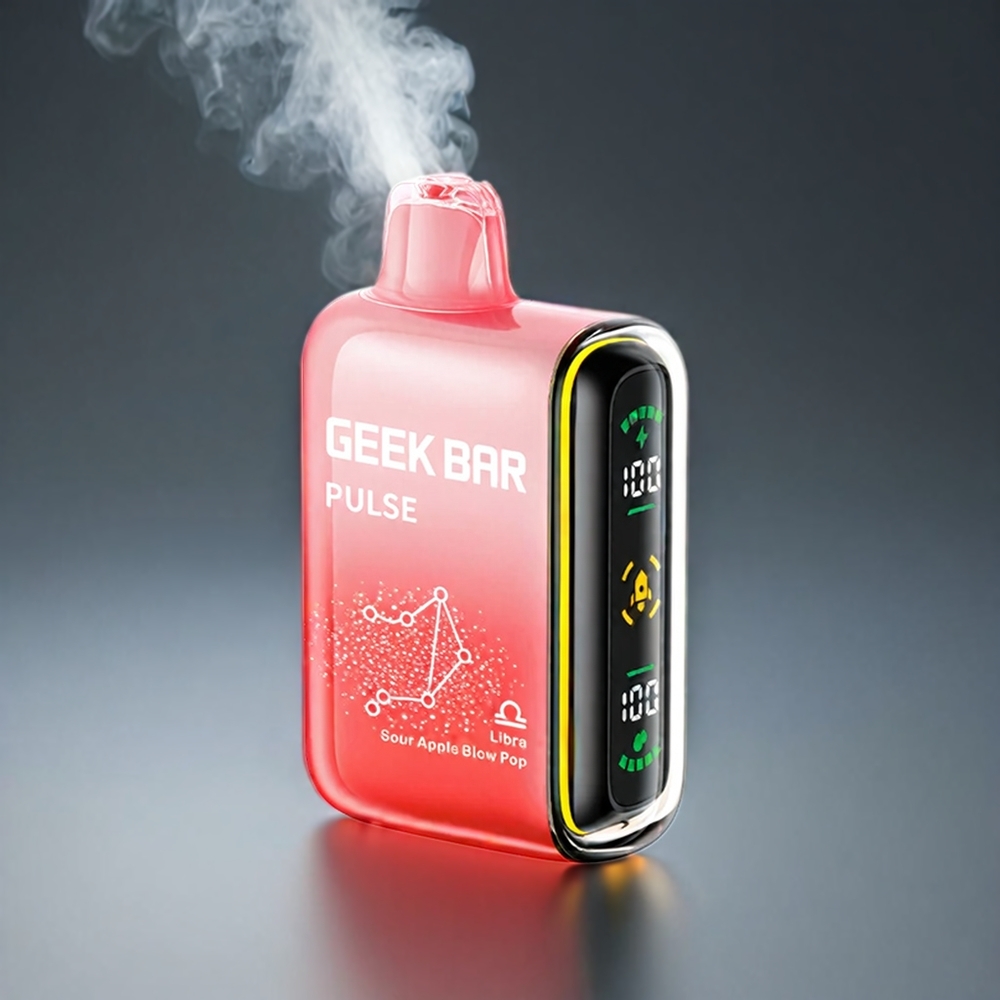 Geek Bar Pulse 15000 Puffs Norge Engros – 16ML, 5% Nikotin, Justerbar Luftstrøm, USB Type-C