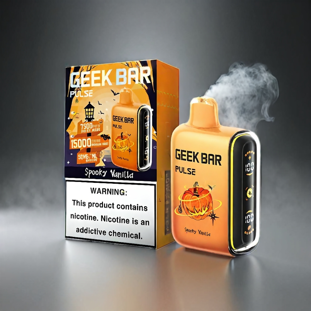 Geek Bar Pulse 15000 Puffs Norge Engros – 16ML, 5% Nikotin, Justerbar Luftstrøm, USB Type-C