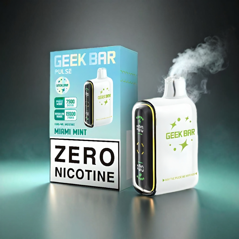 Geek Bar Pulse 15000 Puffs Norge Engros – 16ML E-væske, 5% Nikotin, 650 mAh Batteri, USB Type-C, Justerbar Luftstrøm