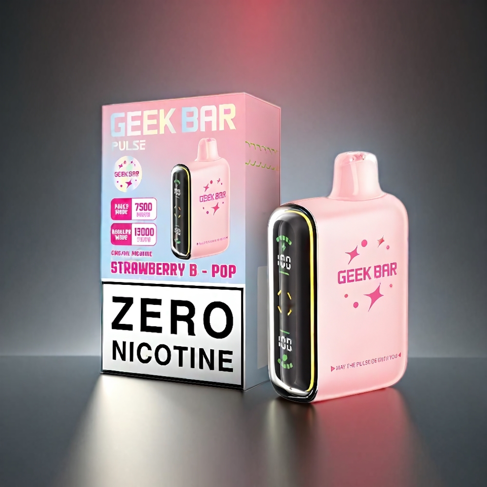 Geek Bar Pulse 15000 Puffs Norge Engros – 16ML E-væske, 5% Nikotin, 650 mAh Batteri, USB Type-C, Justerbar Luftstrøm