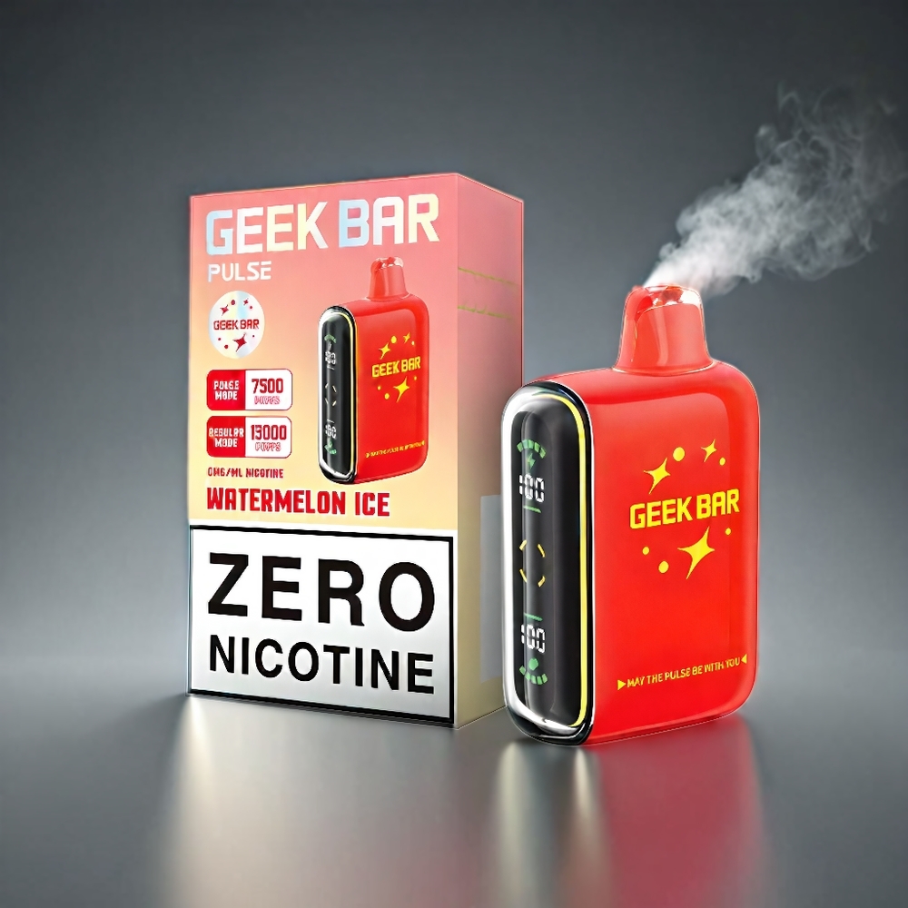 Geek Bar Pulse 15000 Puffs Norge Engros – 16ML E-væske, 5% Nikotin, 650 mAh Batteri, USB Type-C, Justerbar Luftstrøm