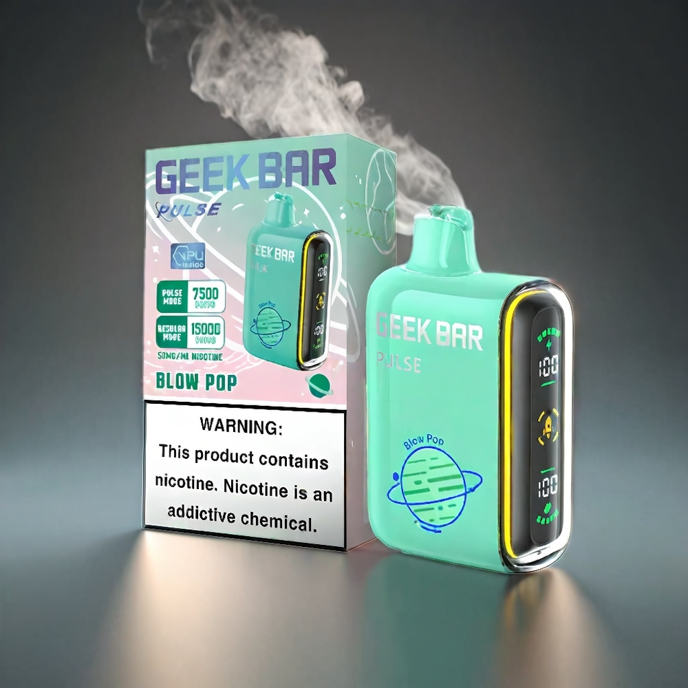 Geek Bar Pulse 15000 Puffs Norge Engros – 16ML E-væske, 5% Nikotin, 650 mAh Batteri, USB Type-C Lading