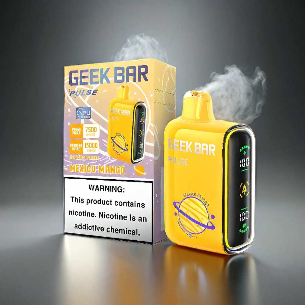 Geek Bar Pulse 15000 Puffs Norge Engros – 16ML E-væske, 5% Nikotin, 650 mAh Batteri, USB Type-C Lading