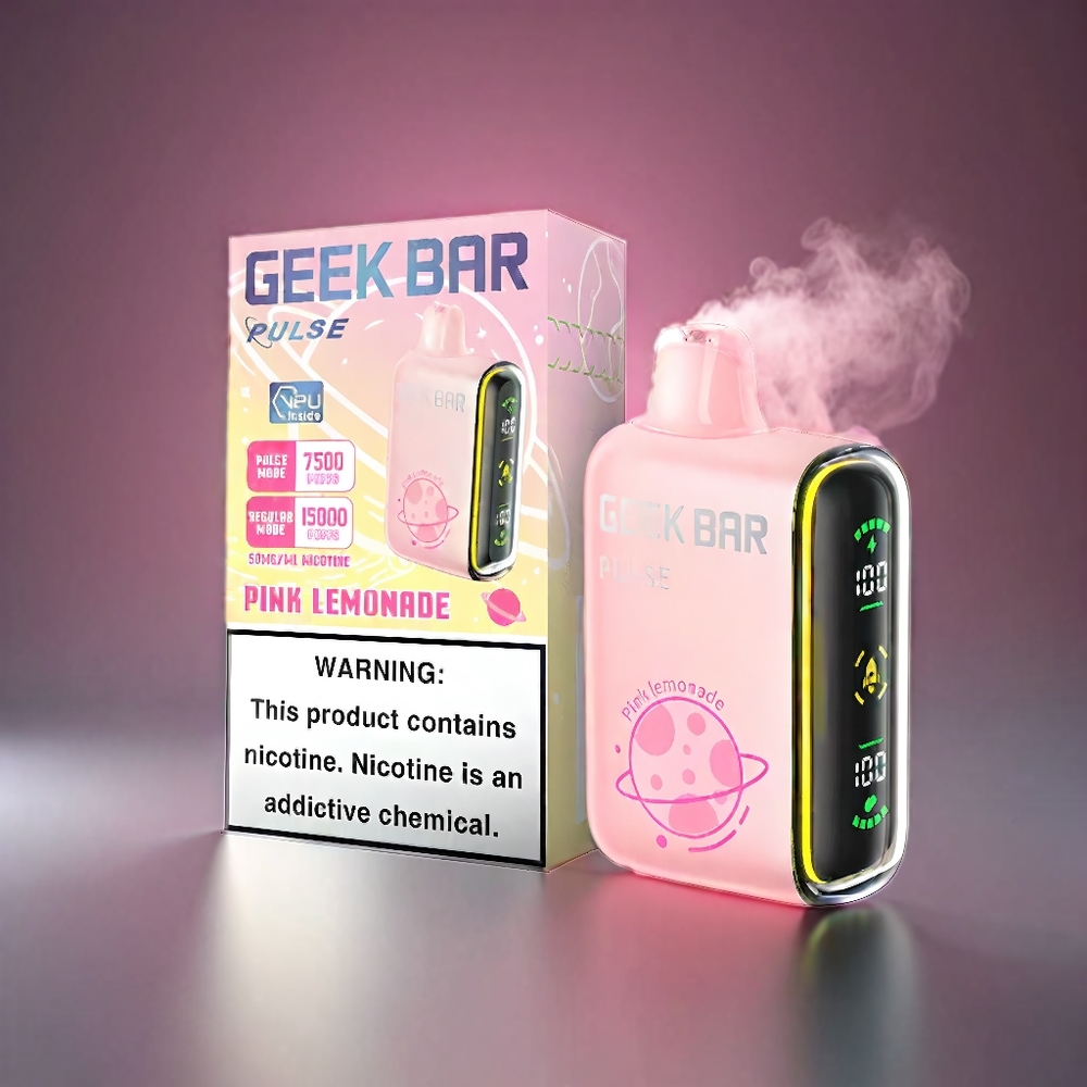 Geek Bar Pulse 15000 Puffs Norge Engros – 16ML E-væske, 5% Nikotin, 650 mAh Batteri, USB Type-C Lading