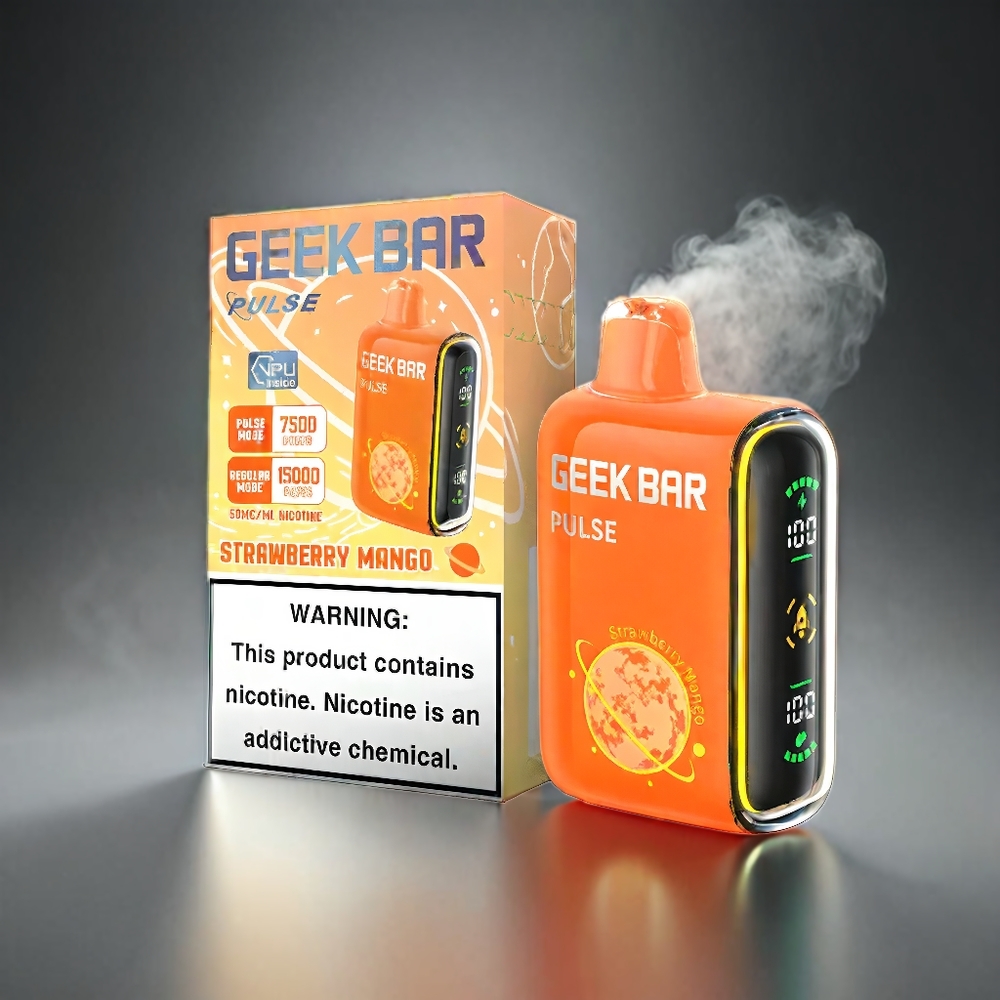 Geek Bar Pulse 15000 Puffs Norge Engros – 16ML E-væske, 5% Nikotin, 650 mAh Batteri, USB Type-C Lading