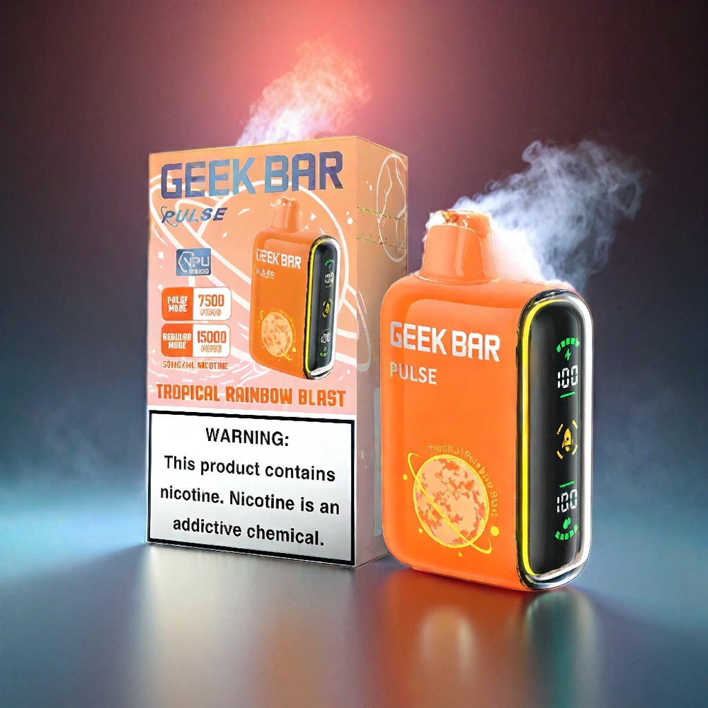 Geek Bar Pulse 15000 Puffs Norge Engros – 16ML E-væske, 5% Nikotin, 650 mAh Batteri, USB Type-C Lading