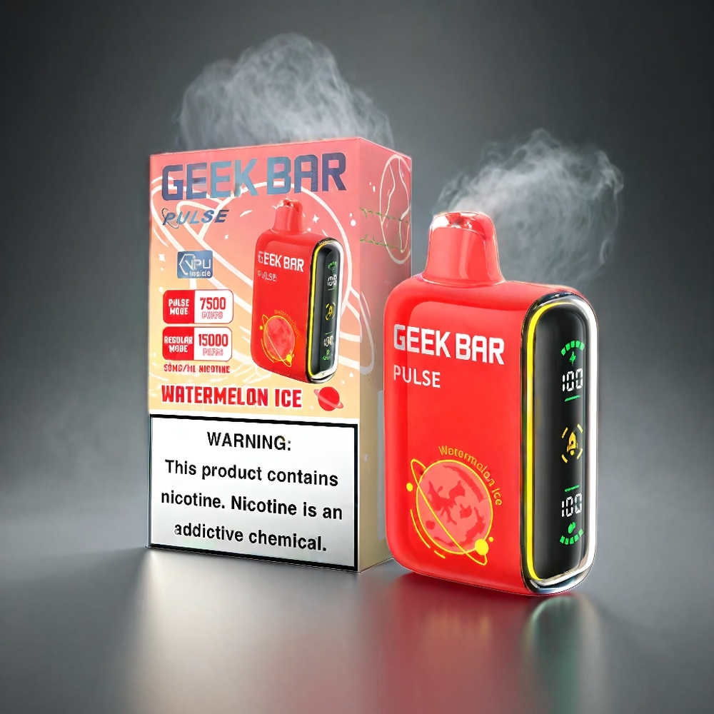 Geek Bar Pulse 15000 Puffs Norge Engros – 16ML E-væske, 5% Nikotin, 650 mAh Batteri, USB Type-C Lading