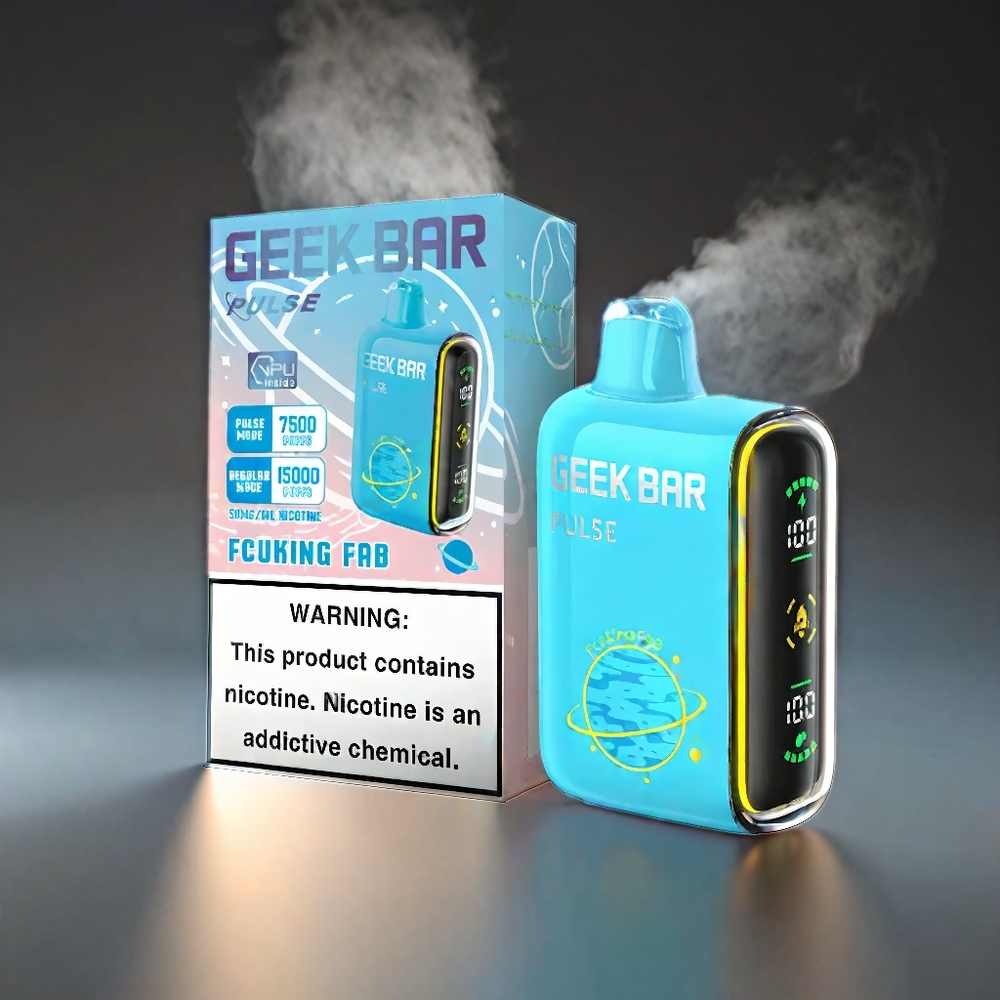 Geek Bar Pulse 15000 Puffs Norge Engros – 16ML E-væske, 5% Nikotin, 650 mAh Batteri, USB Type-C Lading
