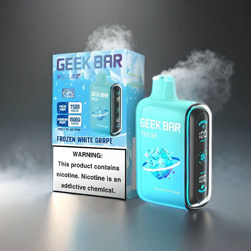 Geek Bar Pulse 15000 Puffs Norge Engros – 16ML E-væske, 5% Nikotin, Justerbar Luftstrøm, 650 mAh Batteri, USB Type-C